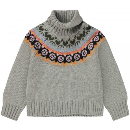 Light grey melange knit jumper - MOLO