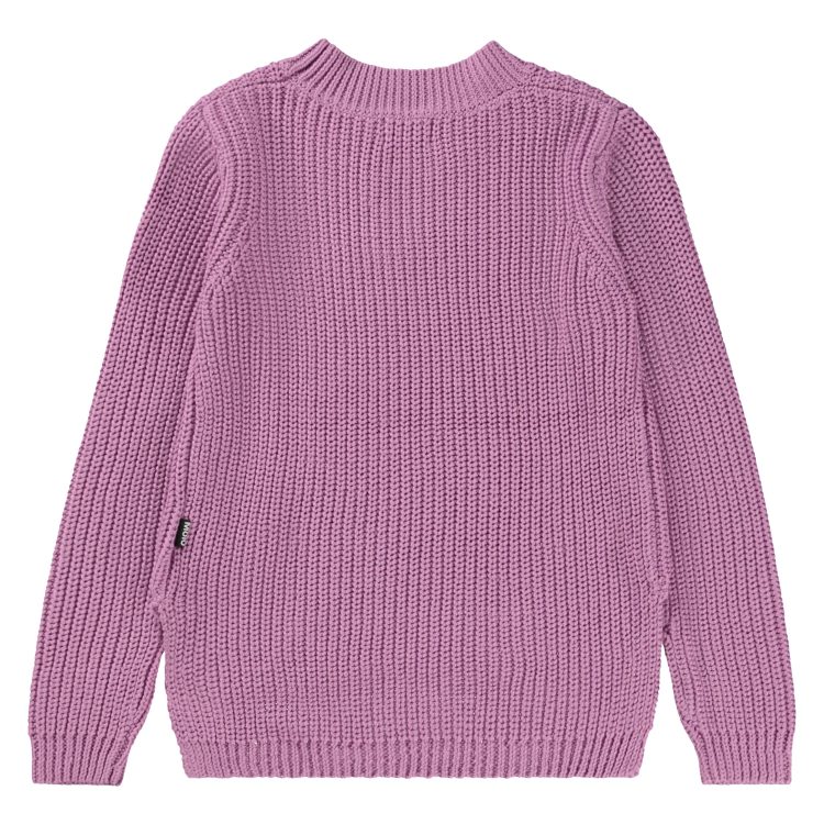 Purple knit jumper for girls - MOLO