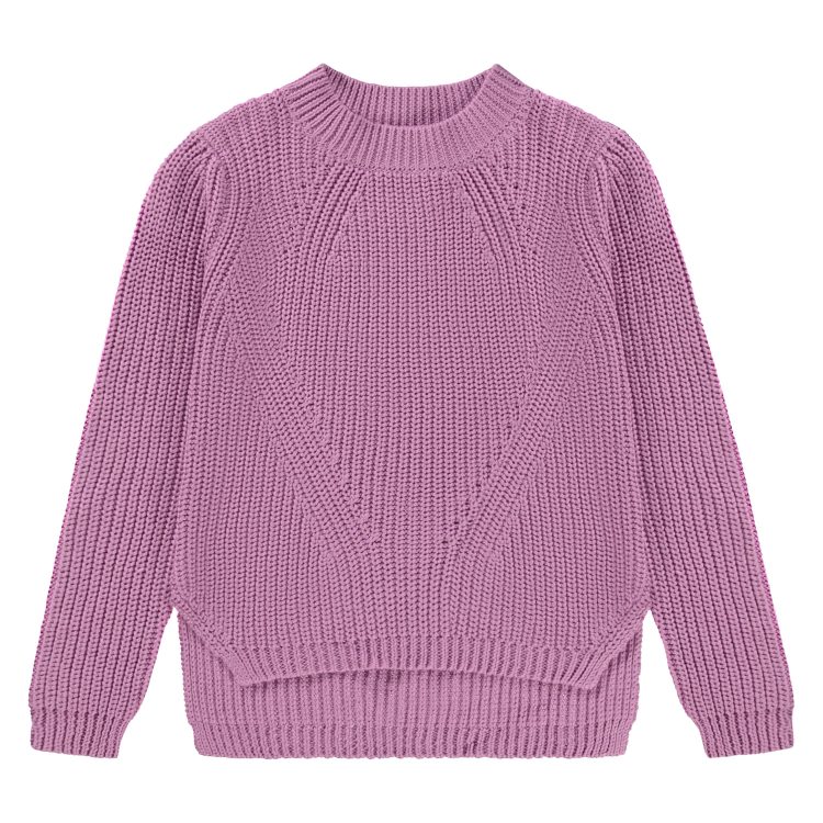 Purple knit jumper for girls - MOLO