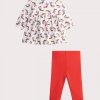 Adorable dog print set for baby girls - Du pareil Au Meme