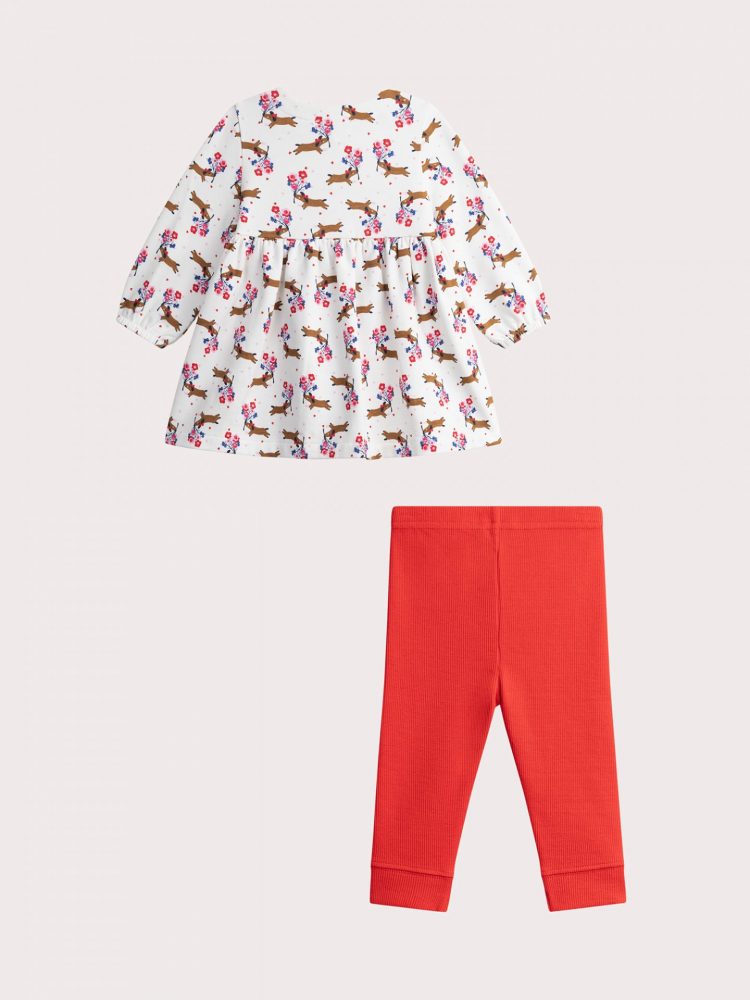 Adorable dog print set for baby girls - Du pareil Au Meme