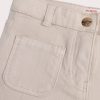 Beige girls denim pants - Du pareil Au Meme