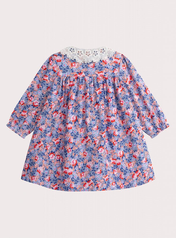 Flower printed dress for baby girls - Du pareil Au Meme