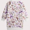 Girls fleece dress with tigers - Du pareil Au Meme