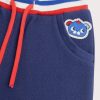 Navy blue knit trousers for baby boys - Du pareil Au Meme