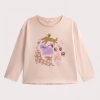 Nude long-sleeved T-shirt with dogs - Du pareil Au Meme