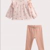 Peach summer set for baby girls - Du pareil Au Meme