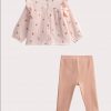 Peach summer set for baby girls - Du pareil Au Meme
