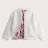 Reversible faux fur jacket for girls - Du pareil Au Meme