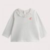 White top with collar for baby girl - Du pareil Au Meme
