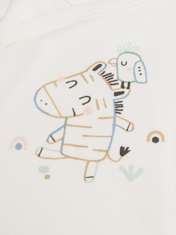 Zebra print newborn bodysuits 2pack - Du pareil Au Meme