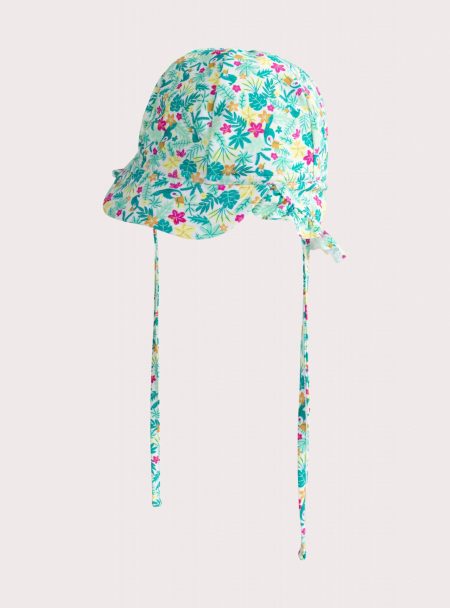 Baby hat with floral print - Du pareil Au Meme