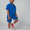 Blue Bermuda shorts in cotton - Du pareil Au Meme