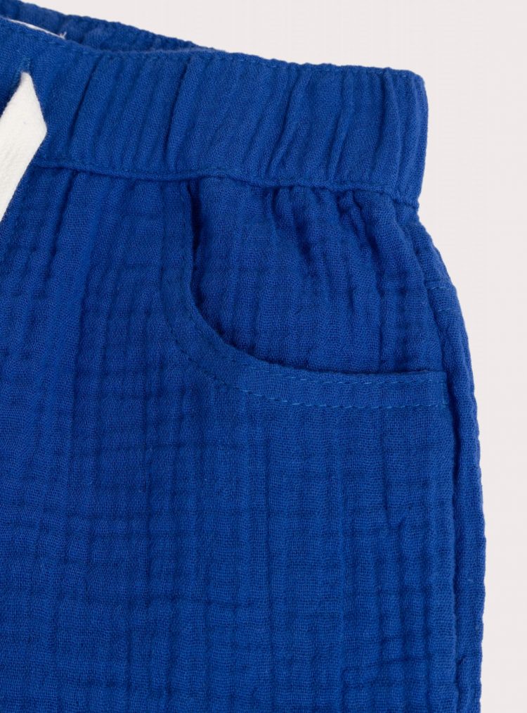 Blue Bermuda shorts in cotton - Du pareil Au Meme