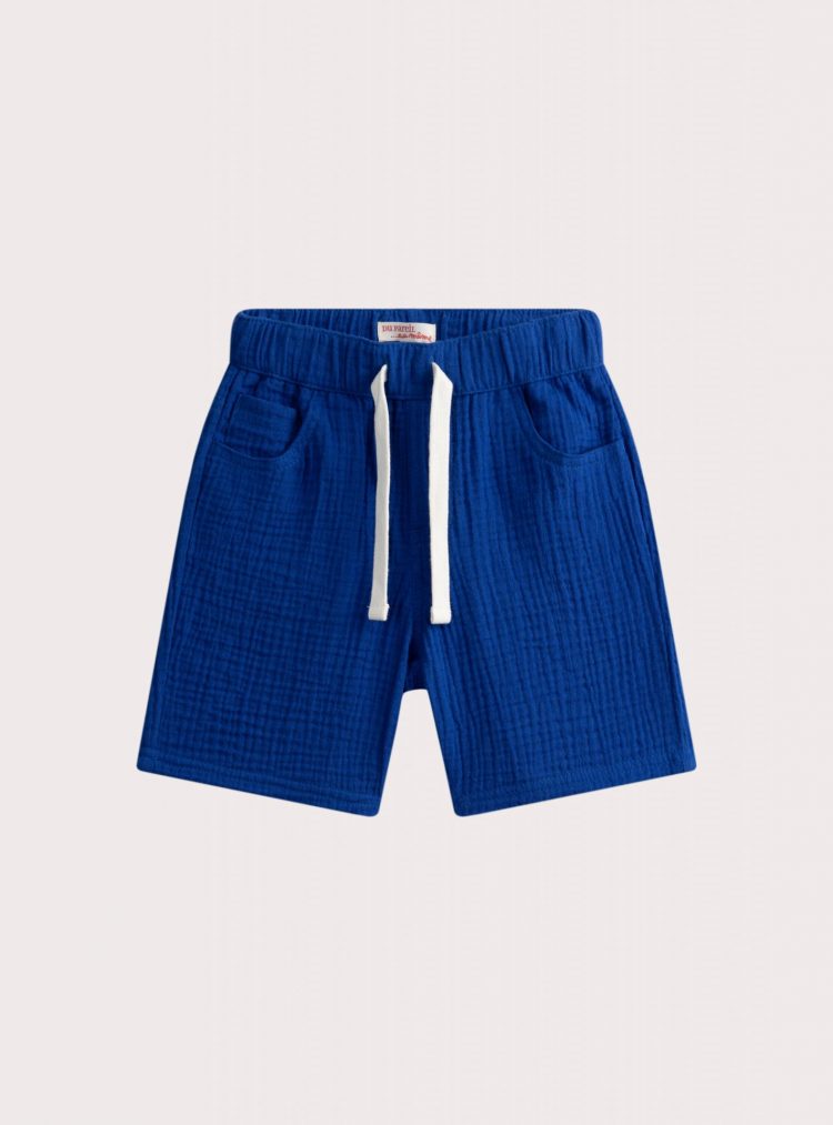 Blue Bermuda shorts in cotton - Du pareil Au Meme