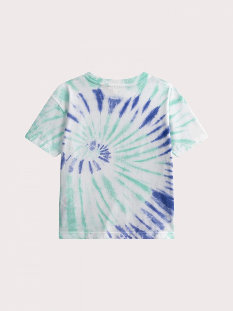 Blue tie & dye short-sleeved T-shirt - Du pareil Au Meme