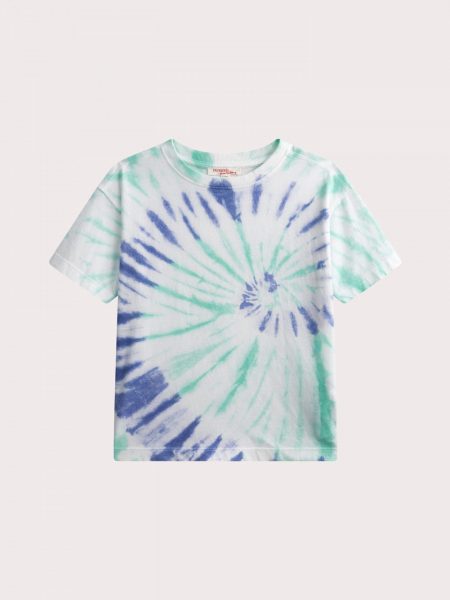Blue tie & dye short-sleeved T-shirt - Du pareil Au Meme