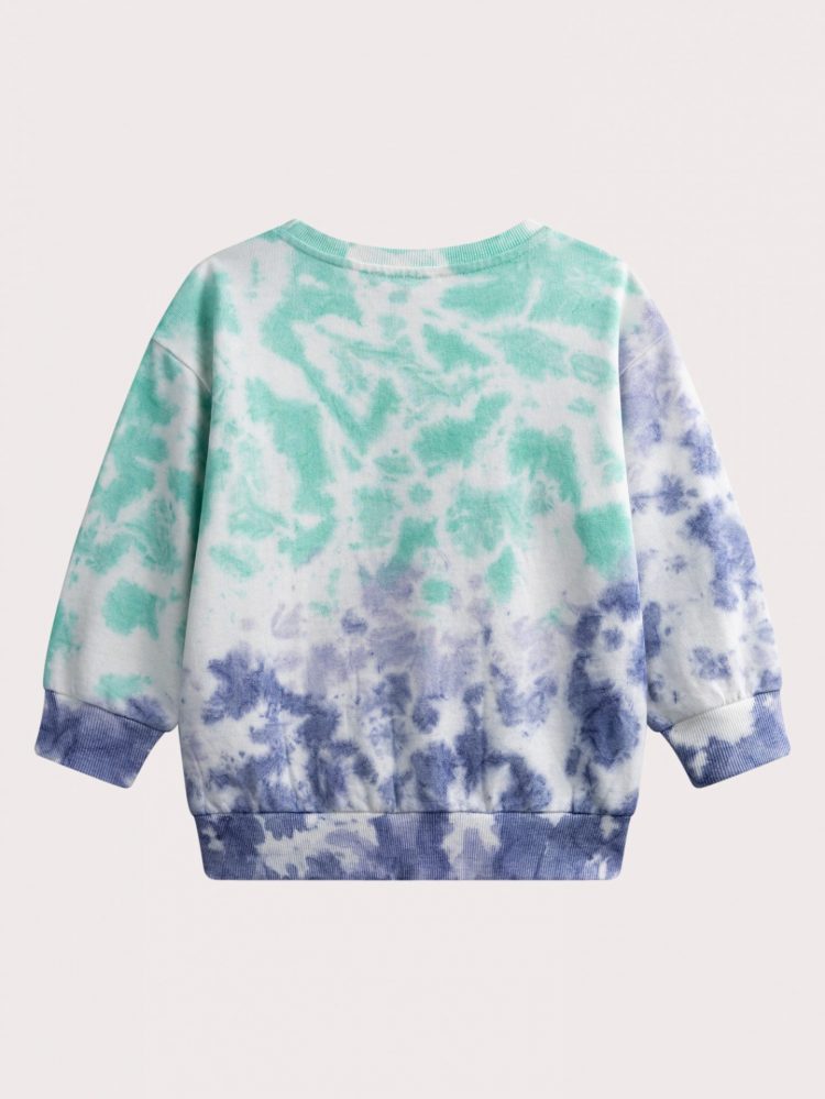 Boys blue tie & dye sweatshirt - Du pareil Au Meme