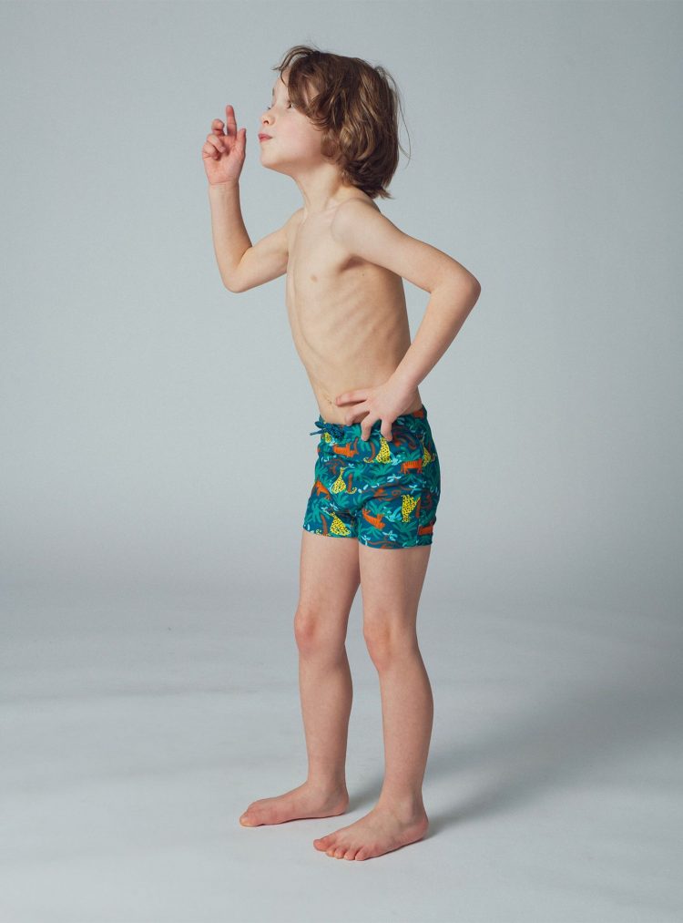 Boys' jungle print swim briefs - Du pareil Au Meme