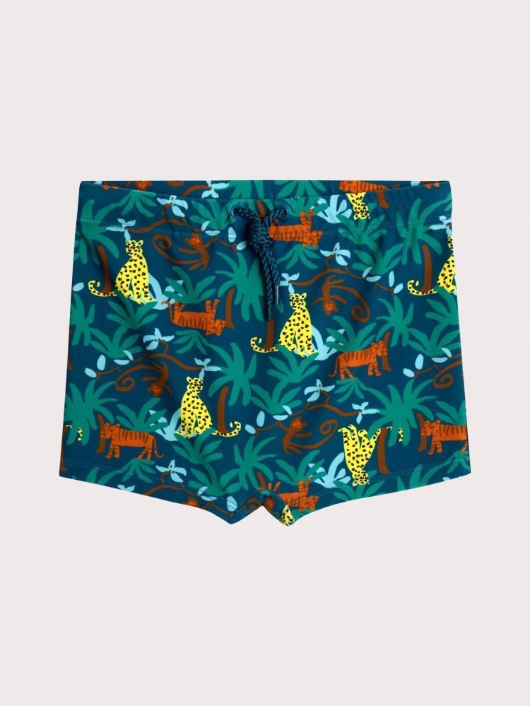Boys' jungle print swim briefs - Du pareil Au Meme