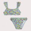Girls' 2-piece floral print swimsuit - Du pareil Au Meme