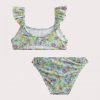 Girls' 2-piece floral print swimsuit - Du pareil Au Meme
