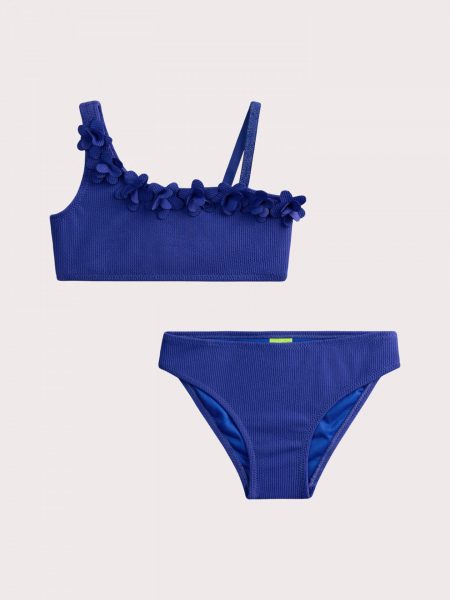 Girls blue Jersey swimsuit - Du pareil Au Meme
