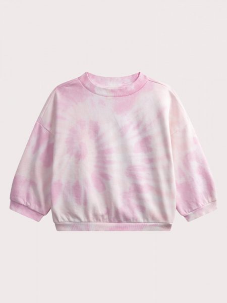 Girls pink tie & dye sweatshirt - Du pareil Au Meme