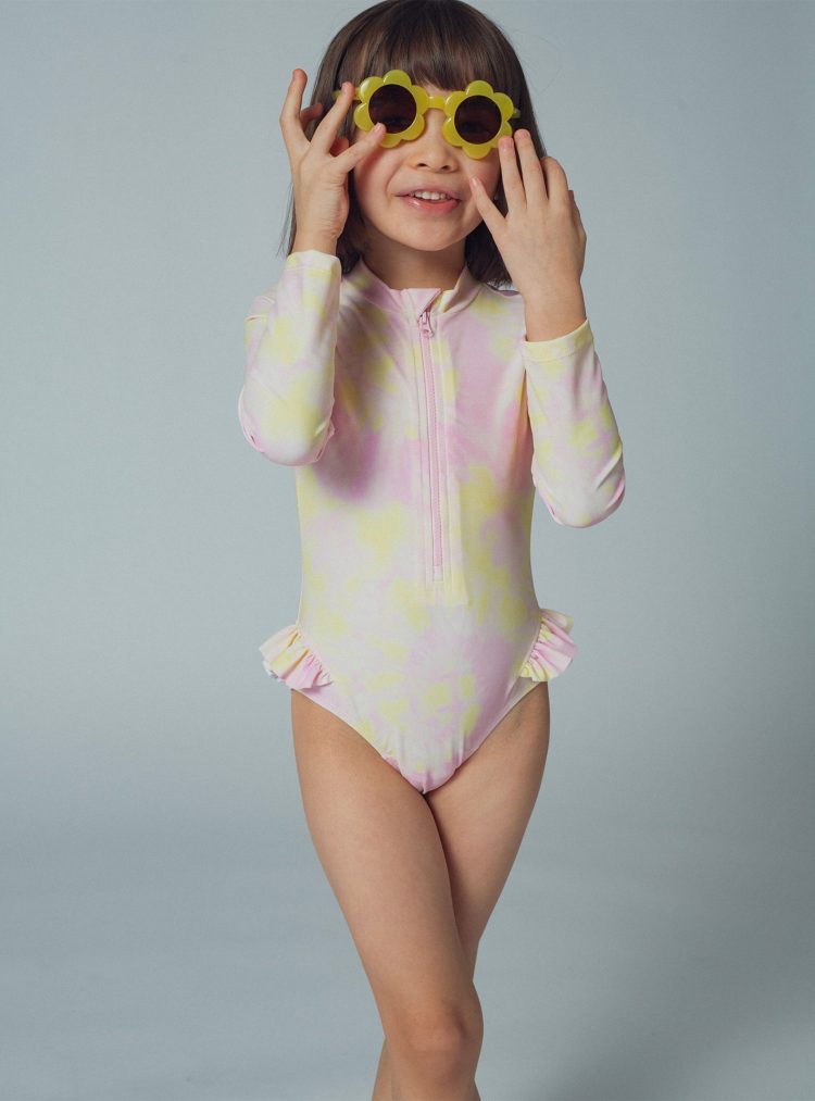 Girls' yellow flower sunglasses - Du pareil Au Meme