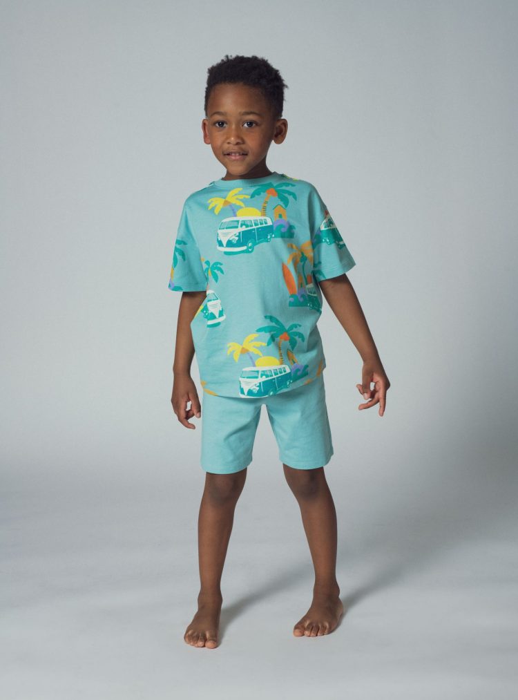 Palm tree t-shirt set and shorts - Du pareil Au Meme