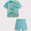 Palm tree t-shirt set and shorts - Du pareil Au Meme