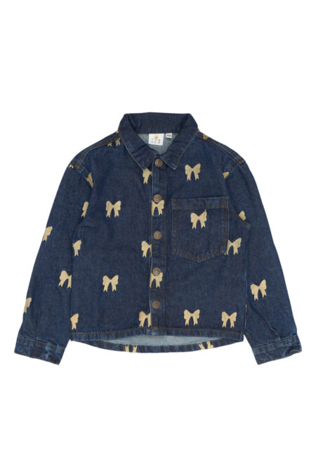 Girls Bow Denim Jacket - The New