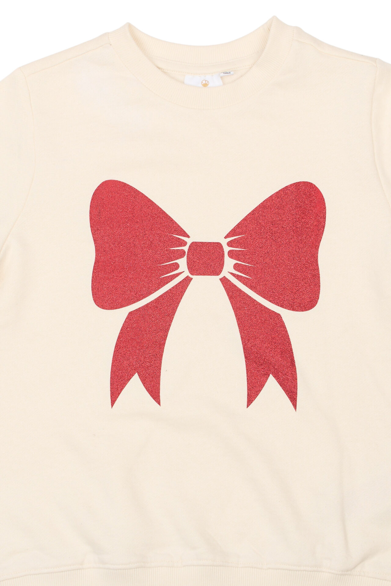 Girls Sweatshirt with Red Bow - The New