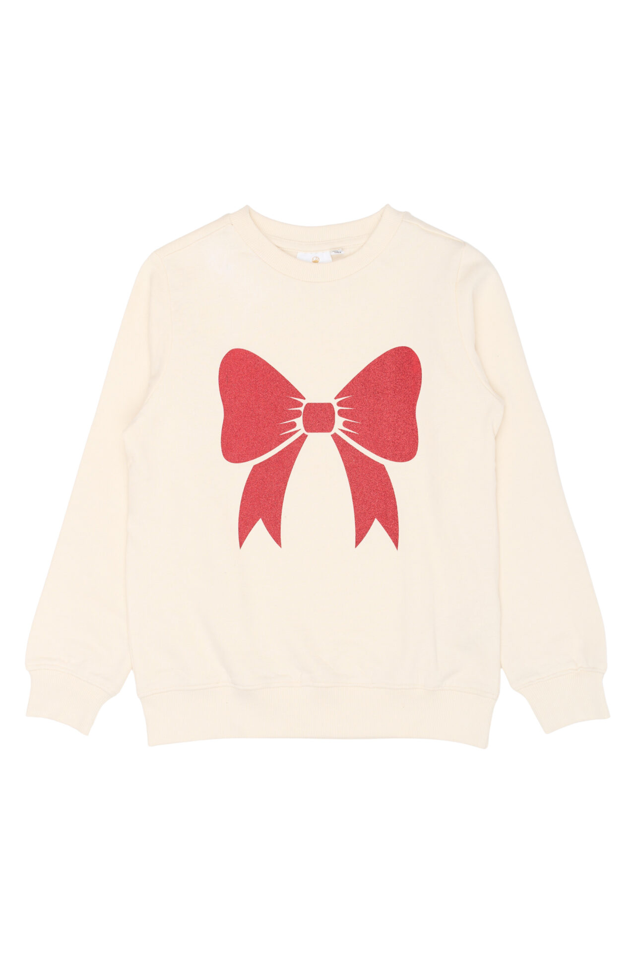 Girls Sweatshirt with Red Bow - The New