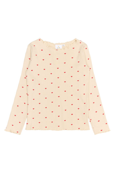 Soft long-sleeve top with hearts - The New