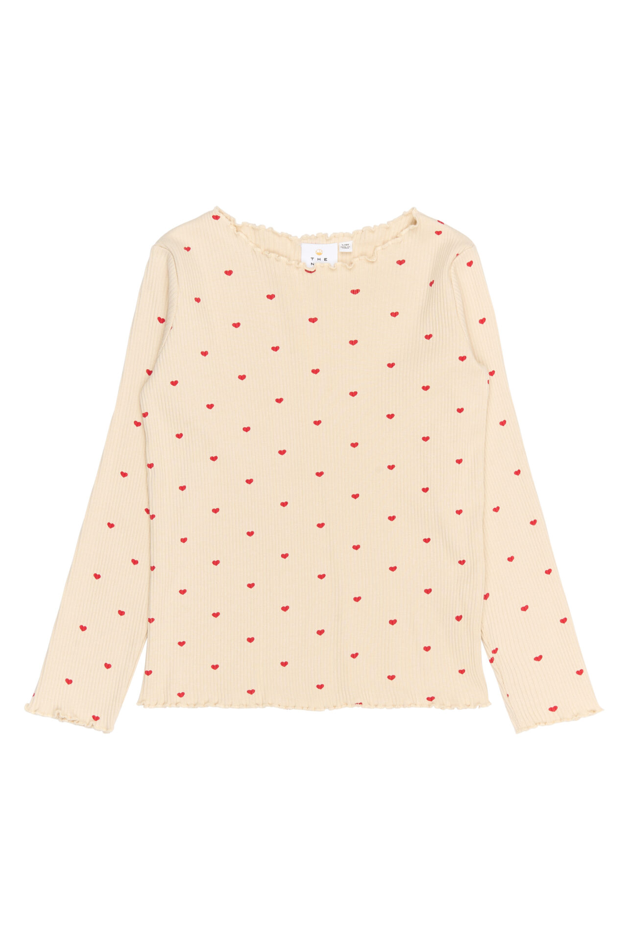 Soft long-sleeve top with hearts - The New