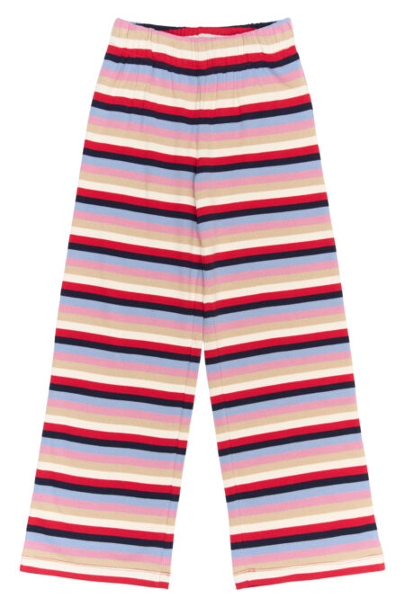 Wide Organic Trousers with stripes - The New